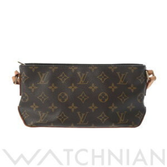 Louis Vuitton Canvas Shoulder Bag Trotter Monogram Brown - Picture 1 of 9